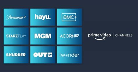 what channels are available on amazon prime|channels included with amazon prime.